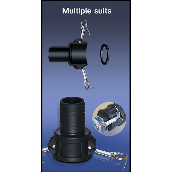 Tjockare plastslang IBC-tankventilanslutningskontakt-B