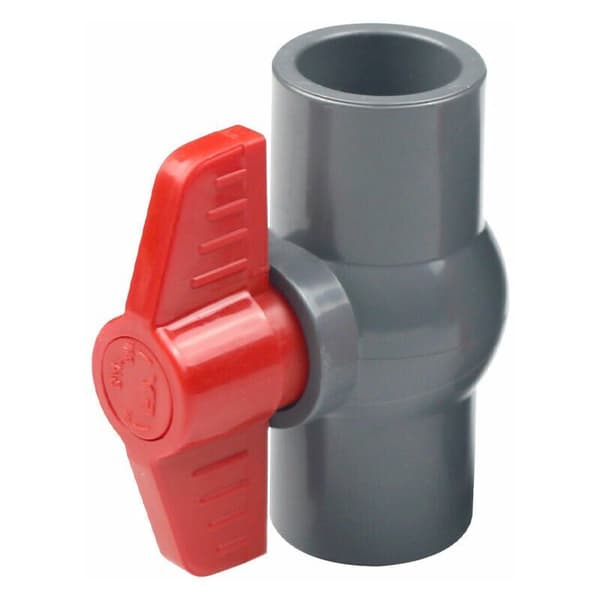 PVC kuleventil, plast kuleventil (50mm) aesap thsinde 2 stk.