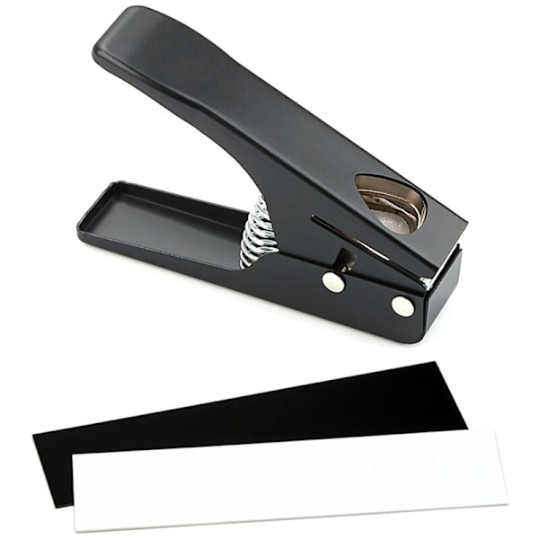 Pick Maker Punch Pick Maker Gitarrplockskärare med 2 Ark med Remsor för Plocktillverkningsverktyg