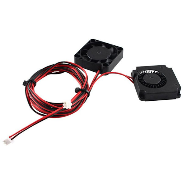 2X 4010 Fläktar DC 24V Extruder Hot End Fläkt och Turbo för 3D-skrivare 3 / Pro