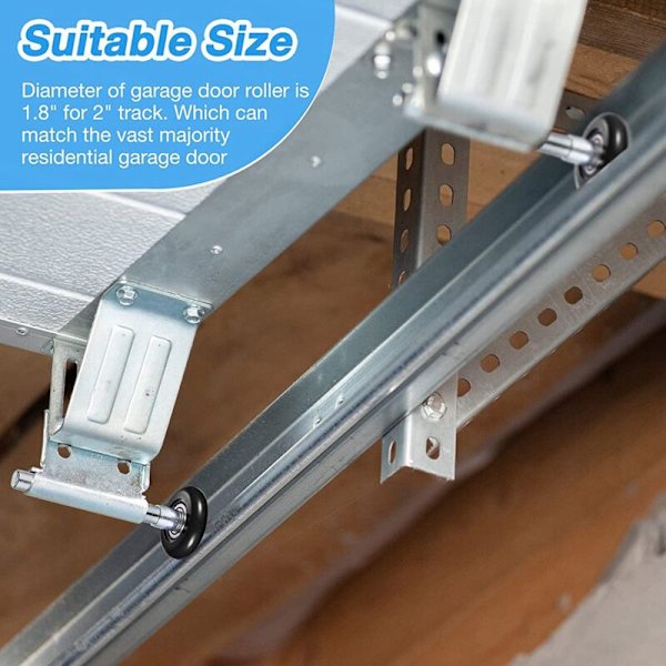 12 stk. nylon garageport ruller 2 tommer stille garage ruller bulk 6200Z udskiftning garageport rulle