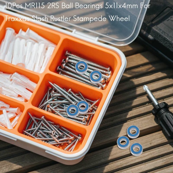 10 stk. MR115 kuglelejer 5X11X4Mm til Stampede Slash hjul