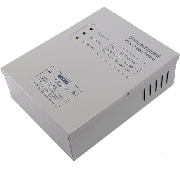 208CK-D AC 110-240V DC 12V/5A Dörråtkomstkontrollsystem Strömförsörjning Enstaka omkopplare UPS Strömförsörjning