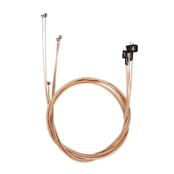 5-pack Akustiska Bassträngar Mässing Stål Bas för Musikinstrument Del