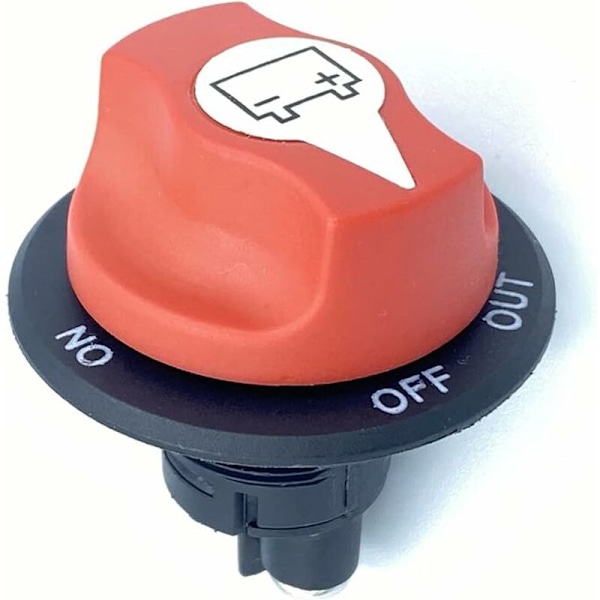 Båtbatteri Isolator Switch, Batteri Afbryder Switch, Max Power Cut/Off Switch DC 50V 50A CONT 75A INT til Bil (50A)