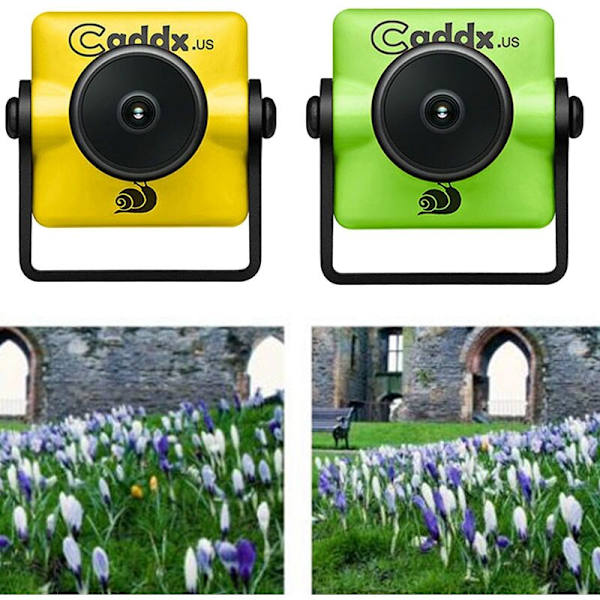 CADDX Turbo Mini Sdr2 1/2.8 2.1Mm 1200Tvl Wdr 16: 9/4: 3 Pieni Viive FPV Rc-Lennokkikamera - Keltainen