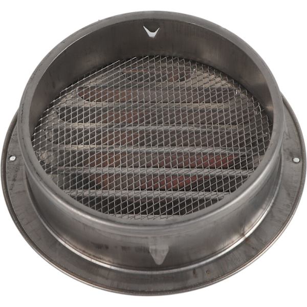 Ventilationskåpa, 304 Rostfritt Stål Rund Avluftningskanal Gallerkåpa för Kök Badrum 160mm / 6.3in