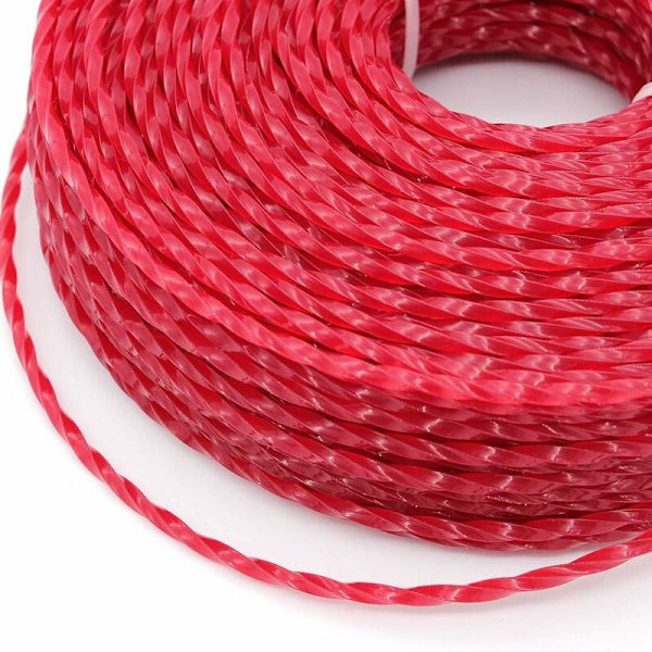 Universal strengtrimmerline, 3,0 mm nylon strimmer trimmerline, kraftig buskrydder nylonline til bumphoved haveplæneklipper (Twist, 3 mm x