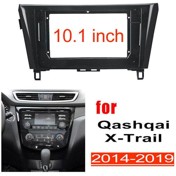 2Din 10,1 tommers bilstereo radiokontrollpanel dashbordramme for 2014-2019 Fascia