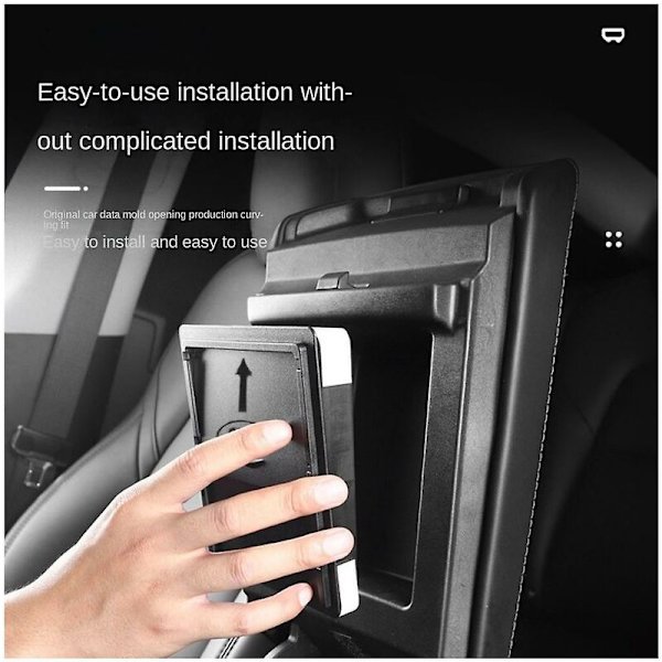 Til Model 3 Model Y 2017-2023 Center Console Organizer Bakke Armlæn Opbevaringsboks Biltilbehør