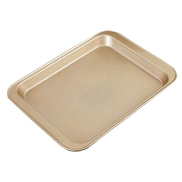 Non-Stick Bageplade med Forlængede Håndtag for Nemt Greb, Fremmer Jævn Tilberedning, Opvaskemaskinefast, Guld