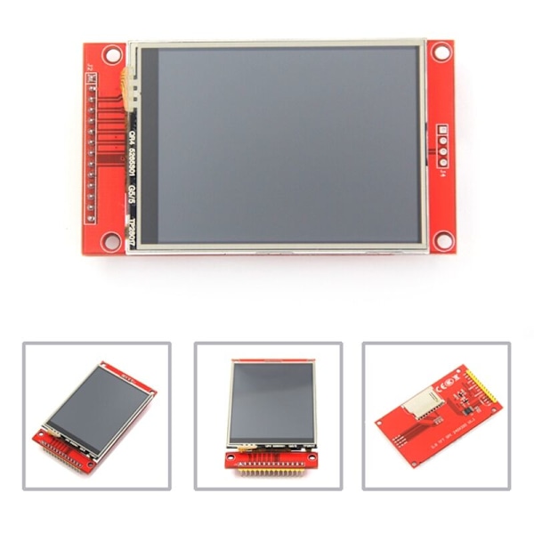 2,8 tums serie 240X320 SPI TFT LCD-modulskärmdrivrutin-fri tryckpanel IC ILI9341 för MCU