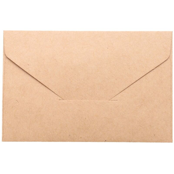 20 stk. Hvide Kraft-serie Mini Papir Vindueskuverter Bryllupsinvitation Kuvert (Brun)