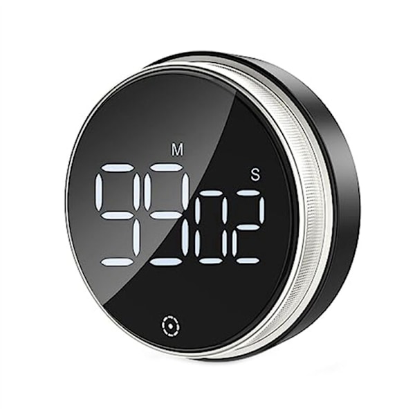 Digital Timer, Magnetic for Cooking, Visual with LED Display, Adjustable Volume (Battery Not Included)