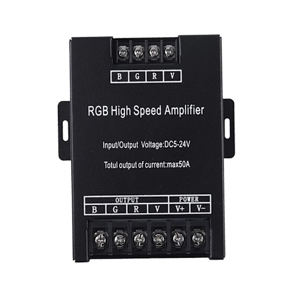 2x 30A 50A 400W RGB Snabb LED Enfärgad Repeaterförstärkare för Stripbelysning