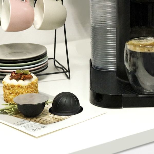Återanvändbar Ver Tuo Kaffe Kapsel Kopp Kropp Kit Aluminiumfolie Tätning Cap Filler