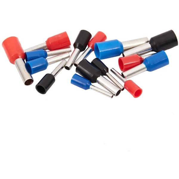 1065 stk/sett 3 farger 22 12AWG kobber crimp-kontakt ledning ende terminal skolisser Cooper ferrules kit sett
