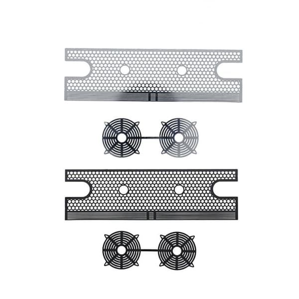 Til TRX4 Simulation Wire Mesh Tank Radiator, Modificeret & Opgraderet Tilbehør, Sort