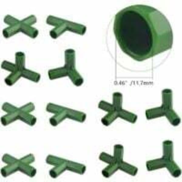 20 stk. Heavy Duty Havearbejde Rammeforbindelser til Drivhus og Planter 11mm,