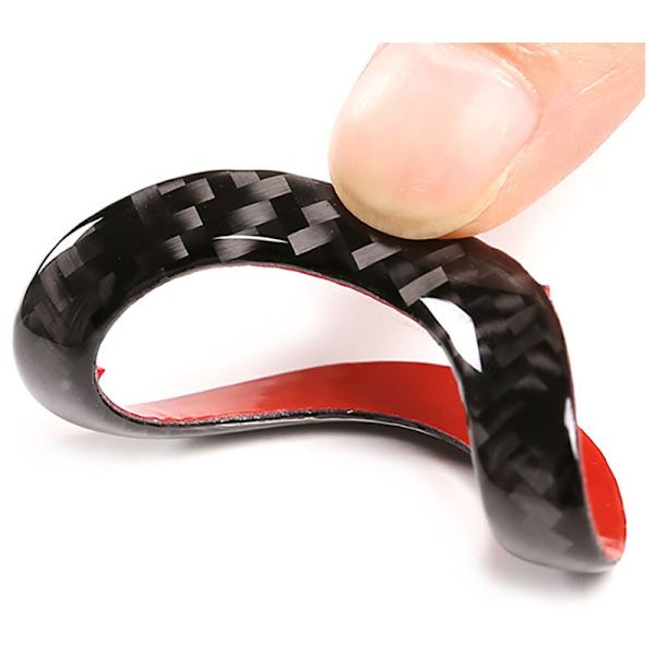 Mjuk fiber ratt ring täck trim för 2010-2016