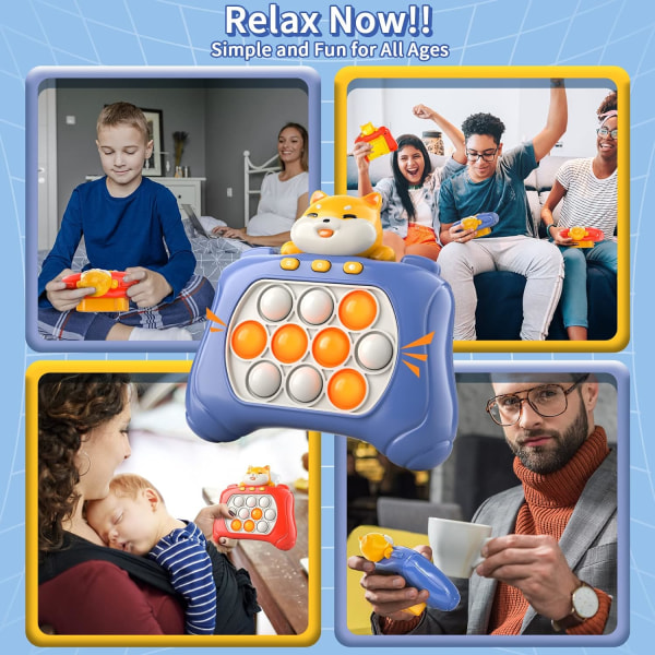 Glow Push Bubble Game, populært Fidget Toy håndholdt Push-spill egnet for bursdagsgaver for barn