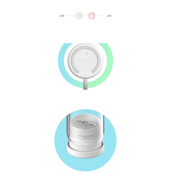 Bærbar elektrisk juicer blender USB mini fruktjuicer multifunksjonell fruktjuice maker maskin EU-plugg