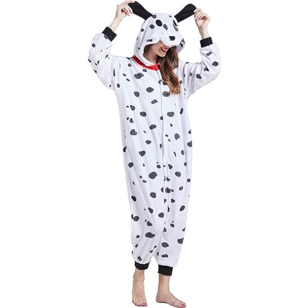 Vuxen One Piece Pyjamas Animal Dog Cosplay Kostym M