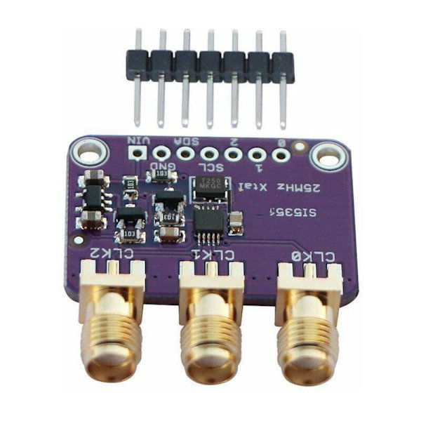 Si5351A I2C 25Mhz 8Khz til 160Mhz Clock Generator Bypass til D9I2