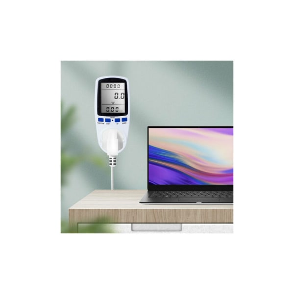 Digital LCD Energimåler Wattmeter Overvågningsenhed Strøm Elektricitet Kwh Strømmåling Output Analysator Fr