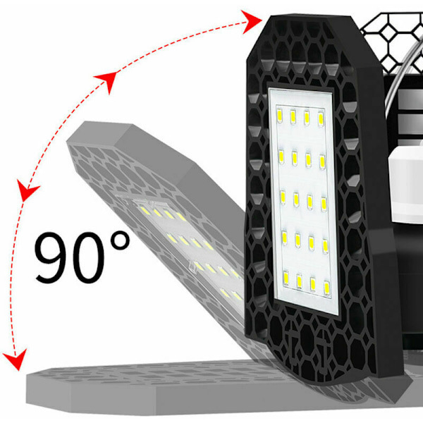 Solcelle-LED-garasje-lys for innendørs bruk, 120 LED-lamper, bøyelig LED med IP65 vanntett solcellepanel, automatisk lys, oppladbart LED-taklampe, hengende sikkerhetslys