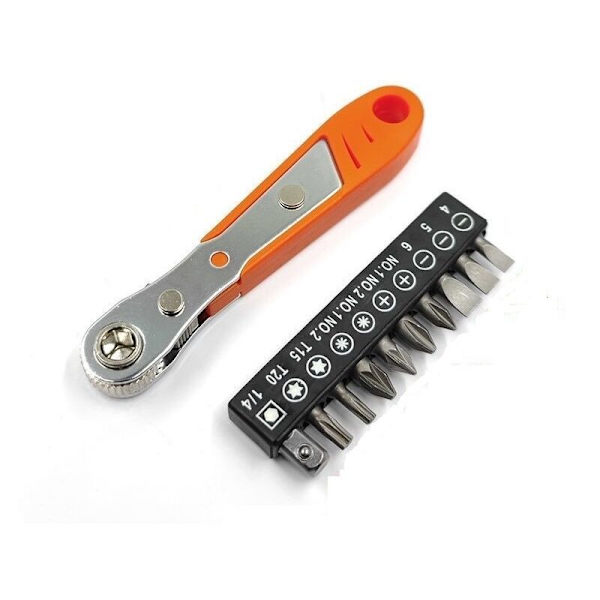 11-osainen bittisetti, jossa 10 bittiä ja 1 mini-ratketti