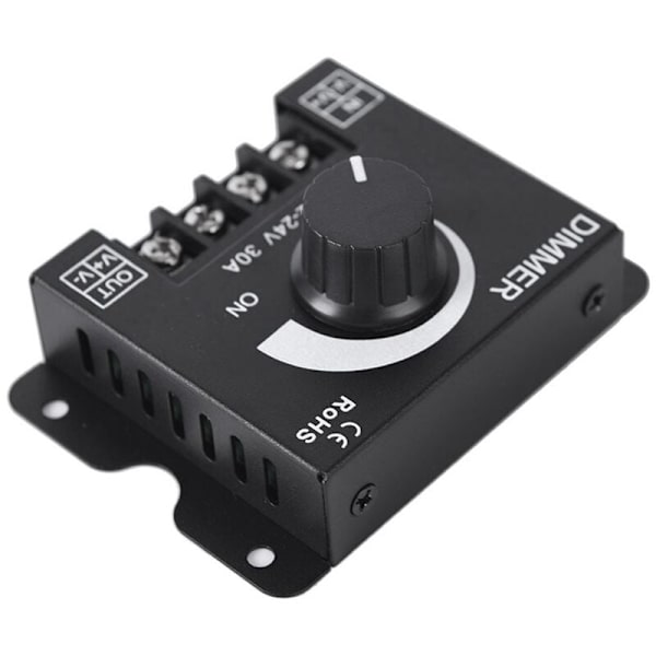 LED blød og hård lysbjælke lysdæmper lysstyrke justering knap switch 12V/24V30A