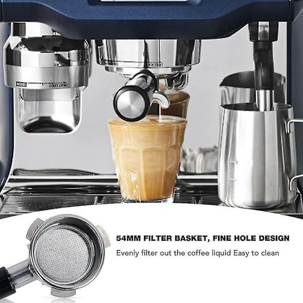 54mm Portafilter Brevillelle, ruostumattomasta teräksestä valmistettu suodattimen pidike