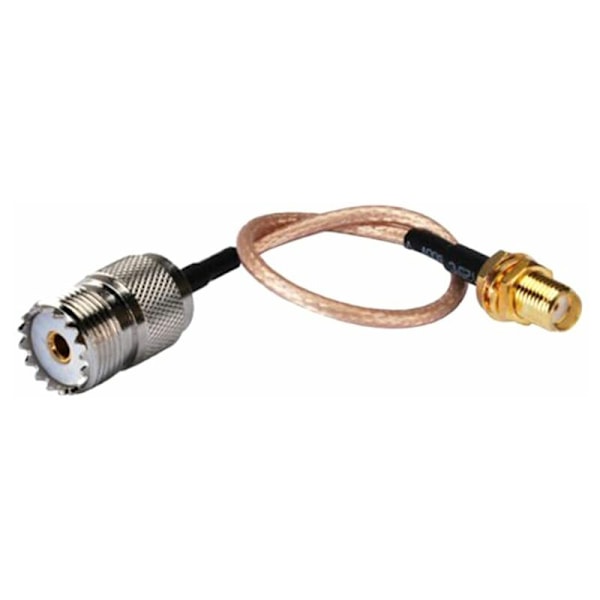 Bærbar Antennekabeladapter til UHF Base- og Mobile Antenner - SMA til UHF SO-239 Stik
