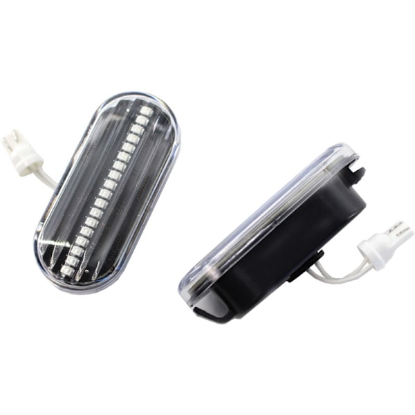LED Side Marker Lys til MK4 R32 Golf B5 B5.5 Ny, Udskiftning Blinklys Samling, Sort Røg Linse