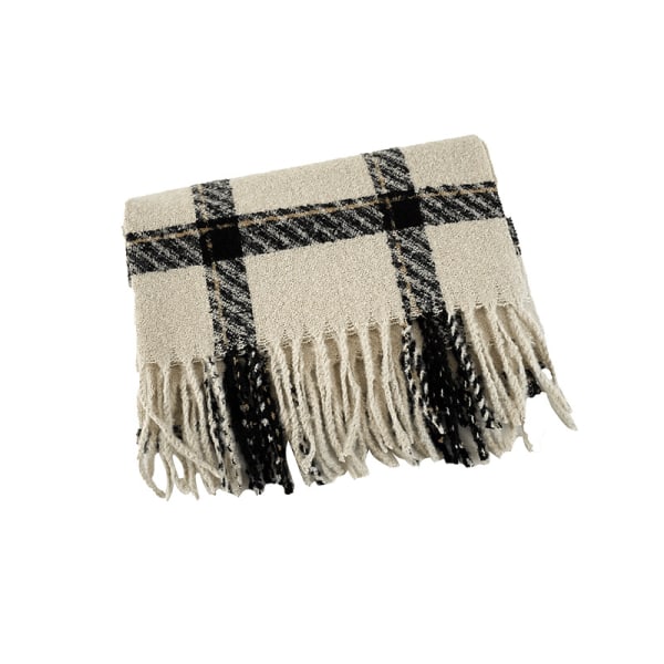 Vinter damscarf sjal tofs pläd stor oversized scarf halsduk 200*65cm