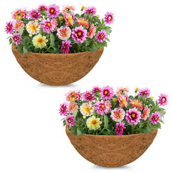 14 tums mutterfoder för planteringskärl, ersättningsfoder för naturkorg för hängande planteringskärl blommor