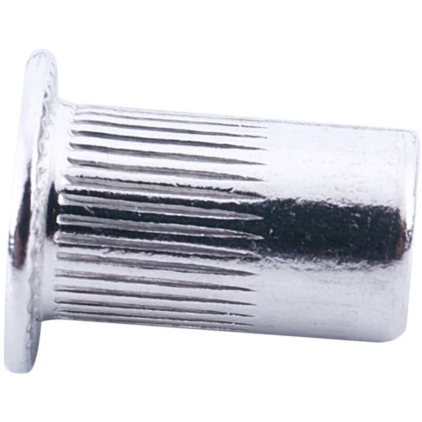 100 st Cylindriska Muttrar Vertikala Ränder Aluminium Nitar