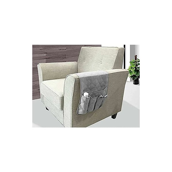 Sengside Organizer med Skridsikker Opbevaringspose til Seng/Sofa/Stol/Armlæn Opbevaringspose (Sort)