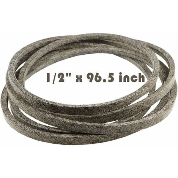 Ruohonleikkurin traktorin leikkuukannen terän vetohihna CUB Cadet 954-04060, 954-04060A, 954-04060B 1/2\" x 96.5\" Kevlarista valmistettu