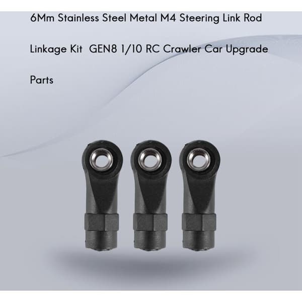 6 mm rustfrit styrestangssæt i rustfrit stål til Redcat GEN8 1/10 RC-bilopgraderingsdele