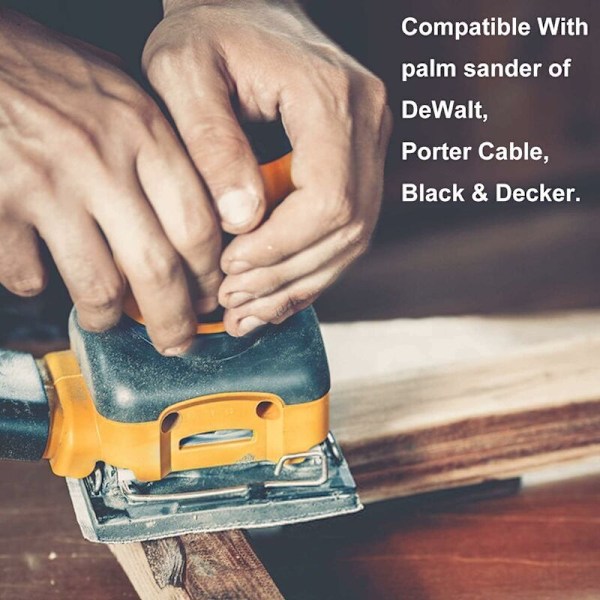 Udskiftningsslibningspude til Dewalt 151280-00, 151284-00SV Sander, Kompatibel med Black & Decker, Dewalt og Porter Ledningsbaserede Slibemaskiner