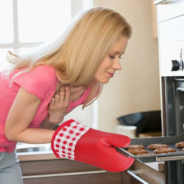 SiliCone-lämmönkestävät uuninlapaset, uuninlapaset, uuninlapaset, uuninlapaset, paksut keittiön eristyslapaset, uuninlapaset grillaukseen, ruoanlaittoon, ammattilaiset