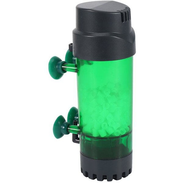 Akvariefilter med fluidisert bevegelig sengfilter boblefiltermedium med luftfilter og svamp LH-300