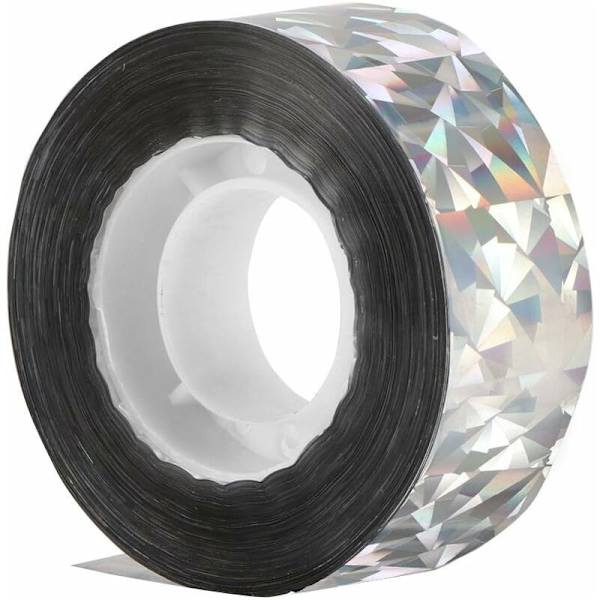 Reflekterande fågeltejp, dubbelsidig reflekterande fågelskyddstejp, 80 m 2,4 cm