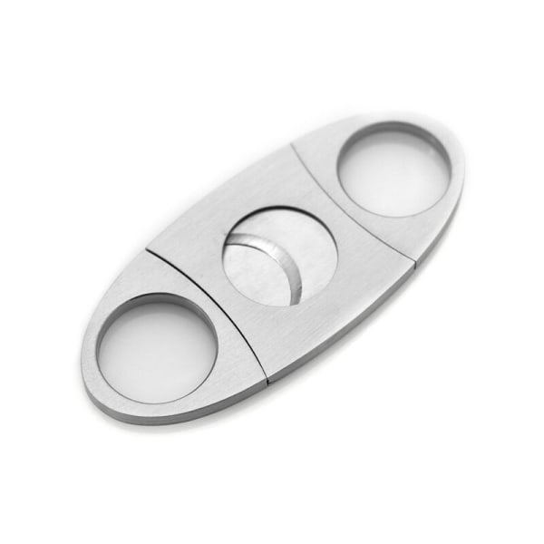 Stainless Steel Cigar Scissors, Open Hole Double Edge Cigar Cutter