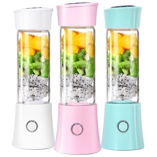 480 ml bærbar USB-genopladelig frugtrysterkop Hjem hurtig juicer Multifunktionel mini bærbar juicer til hjem og rejser-A