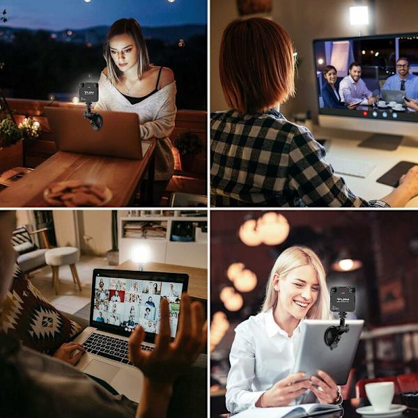 Videoneuvotteluvalaistus etätyöhön, MacBookille, videoneuvotteluvalaistus, kannettavan tietokoneen valaistus videoneuvotteluihin, Zoom-puheluihin, automaattinen lähetys