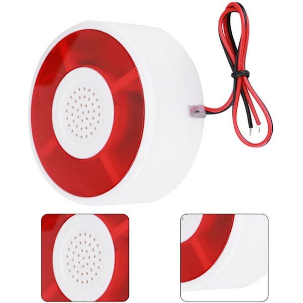 DC 12V LED Blinkende Lampe Sikkerhedsalarm Strobe Signal Advarselslys Sirene-