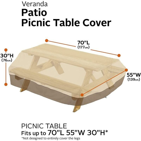 Veranda Picknickbordsskydd